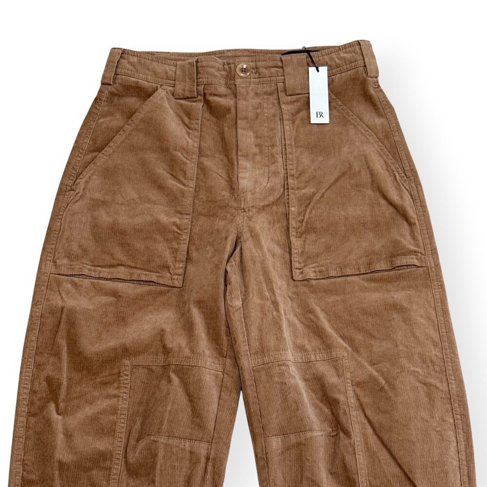 NWT Banana Republic The Corduroy Barrel Pant Womens Size 4 Cargo Camel Tan - Picture 3 of 10